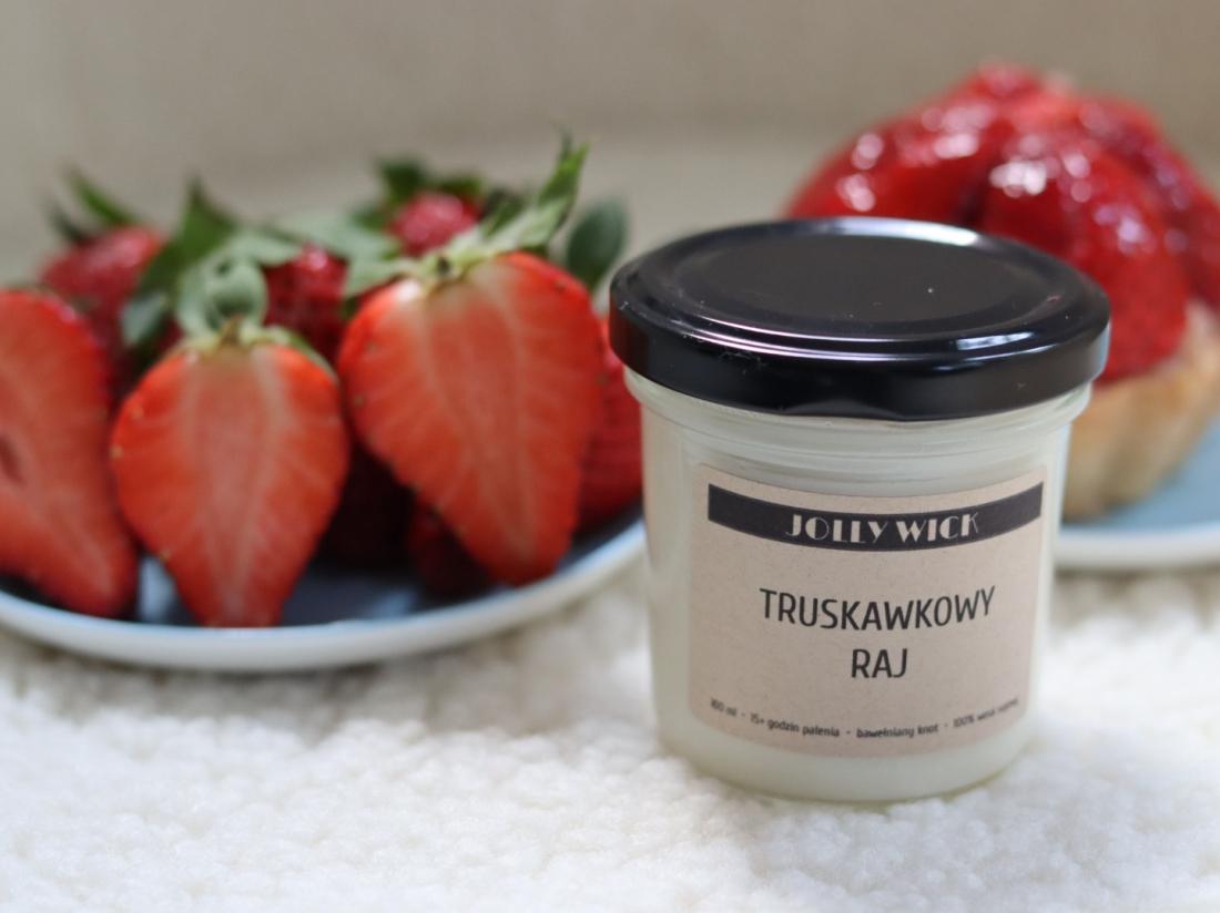 Truskawkowy raj | Świeca Sojowa | 100ml