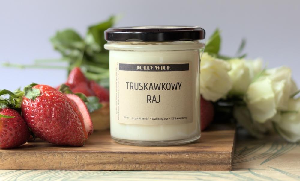 Truskawkowy raj | Świeca Sojowa | 300ml