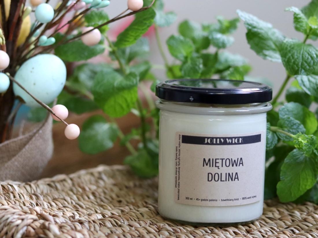 Miętowa Dolina | Świeca Sojowa | 300ml